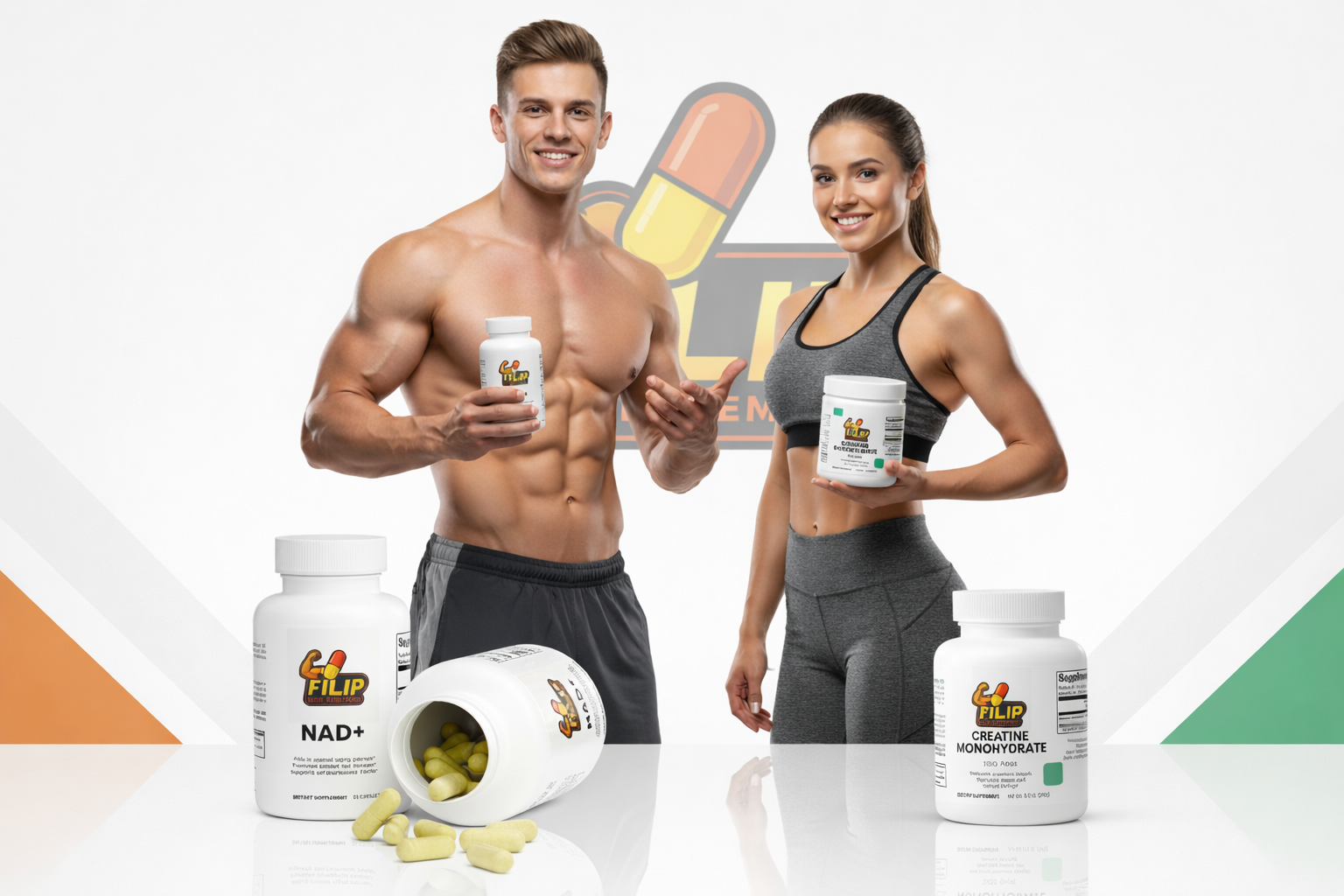 Suplementos deportivos FILIP para fuerza, energía y rendimiento físico